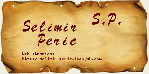 Selimir Perić vizit kartica